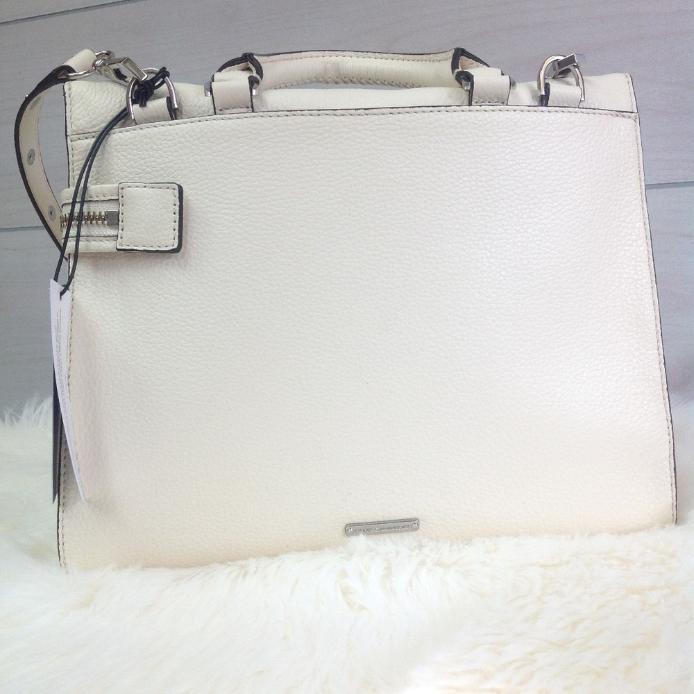 Rebecca Minkoff Jane Satchel Tote Antique White - Picture 5 of 8